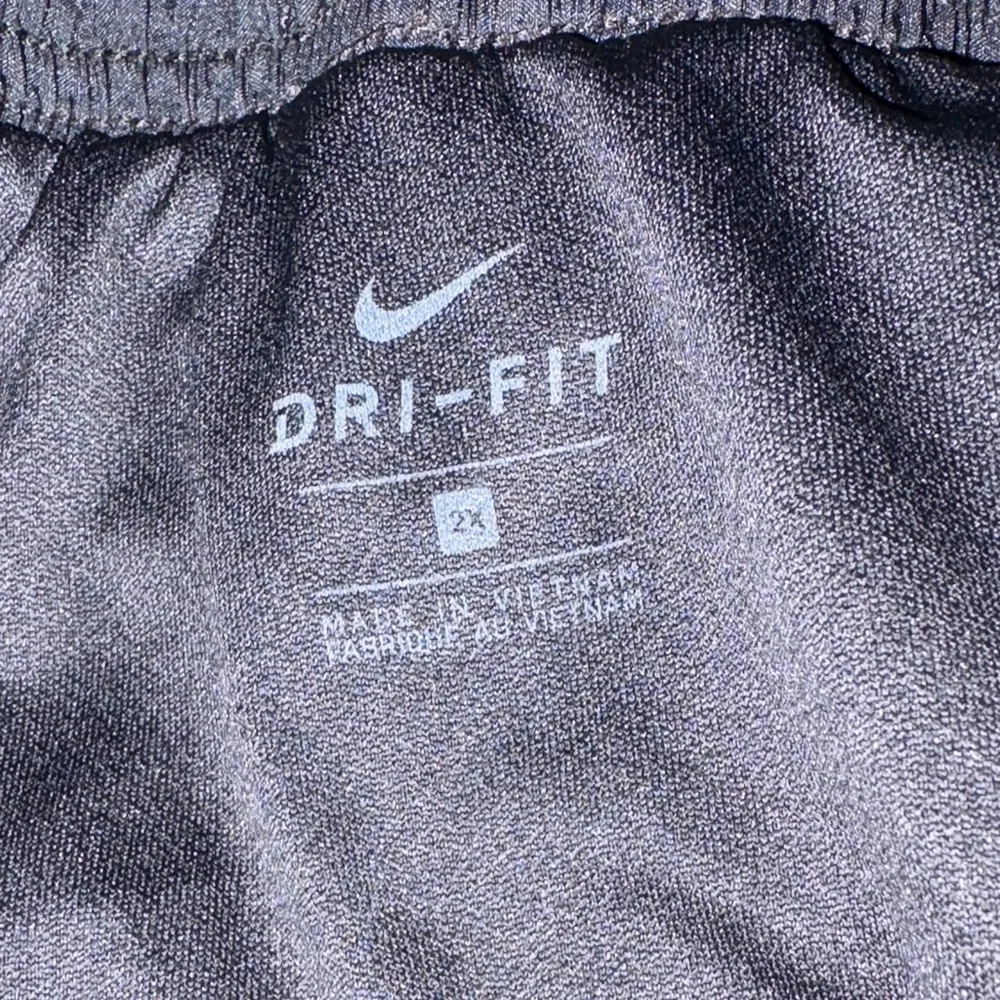 Nike Women's Black Athletic Shorts with White Trim Dri-Fit - Picture 3 of 3